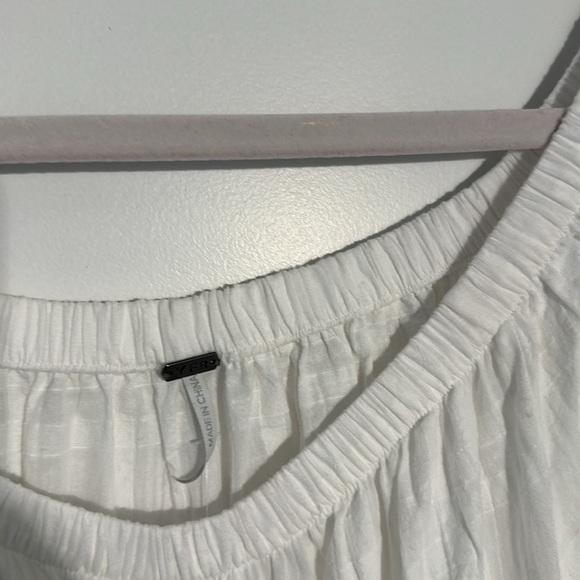 Maxi Dress, white, size M, with pockets and slip - Picture 3 of 5